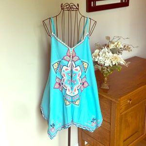 NWOT Adorable sea green tank top